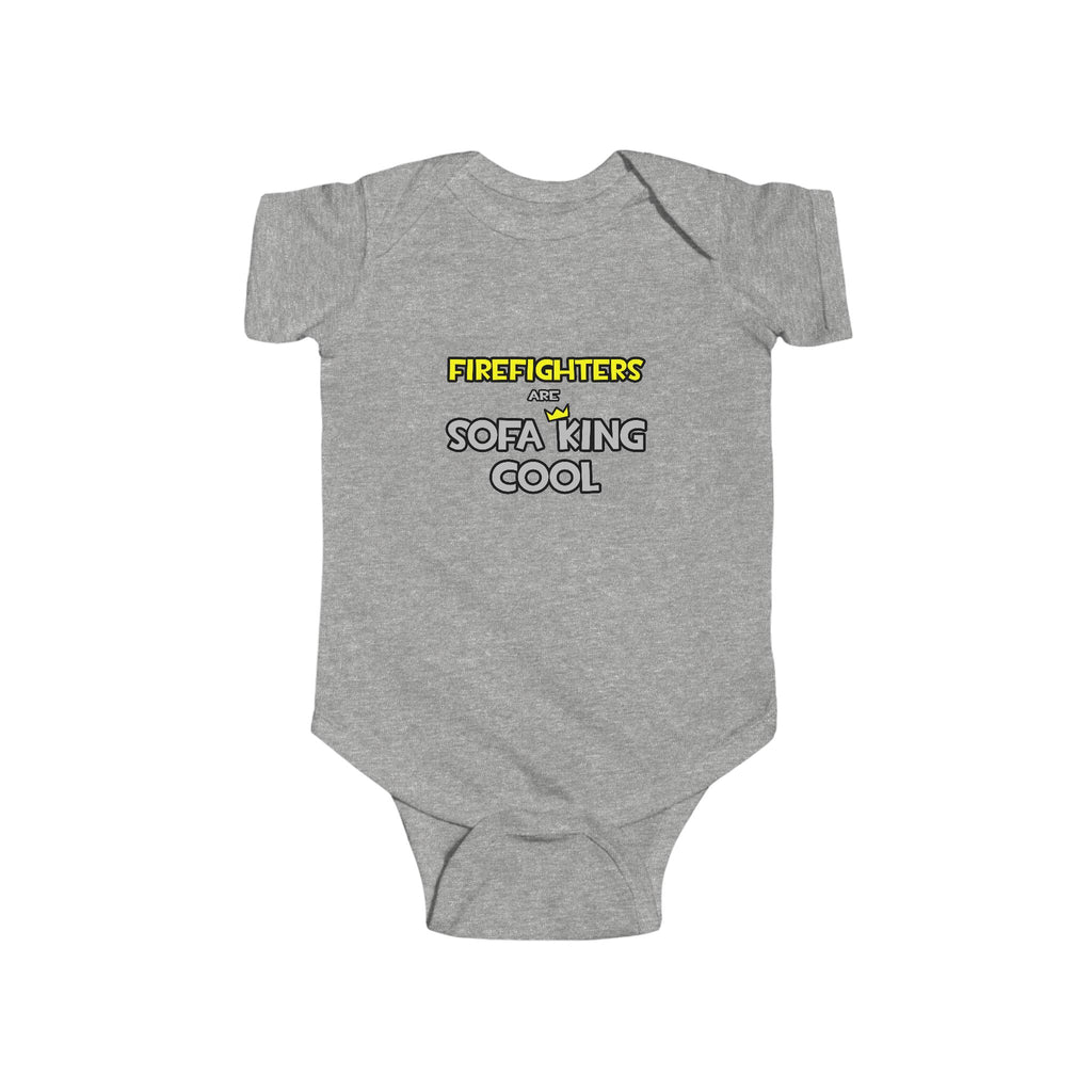 Firefighters Are Sofa King Cool - Infant Fine Jersey Bodysuit