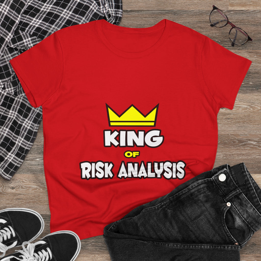King of Risk Analysis - Women's Midweight Cotton Tee