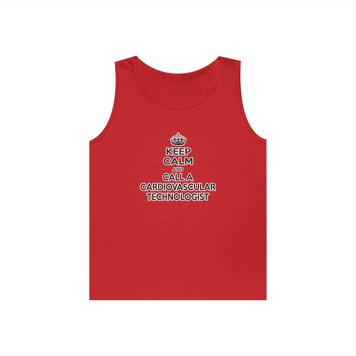 Keep Calm and Call a Cardiovascular Technologist - Unisex Heavy Cotton Tank Top