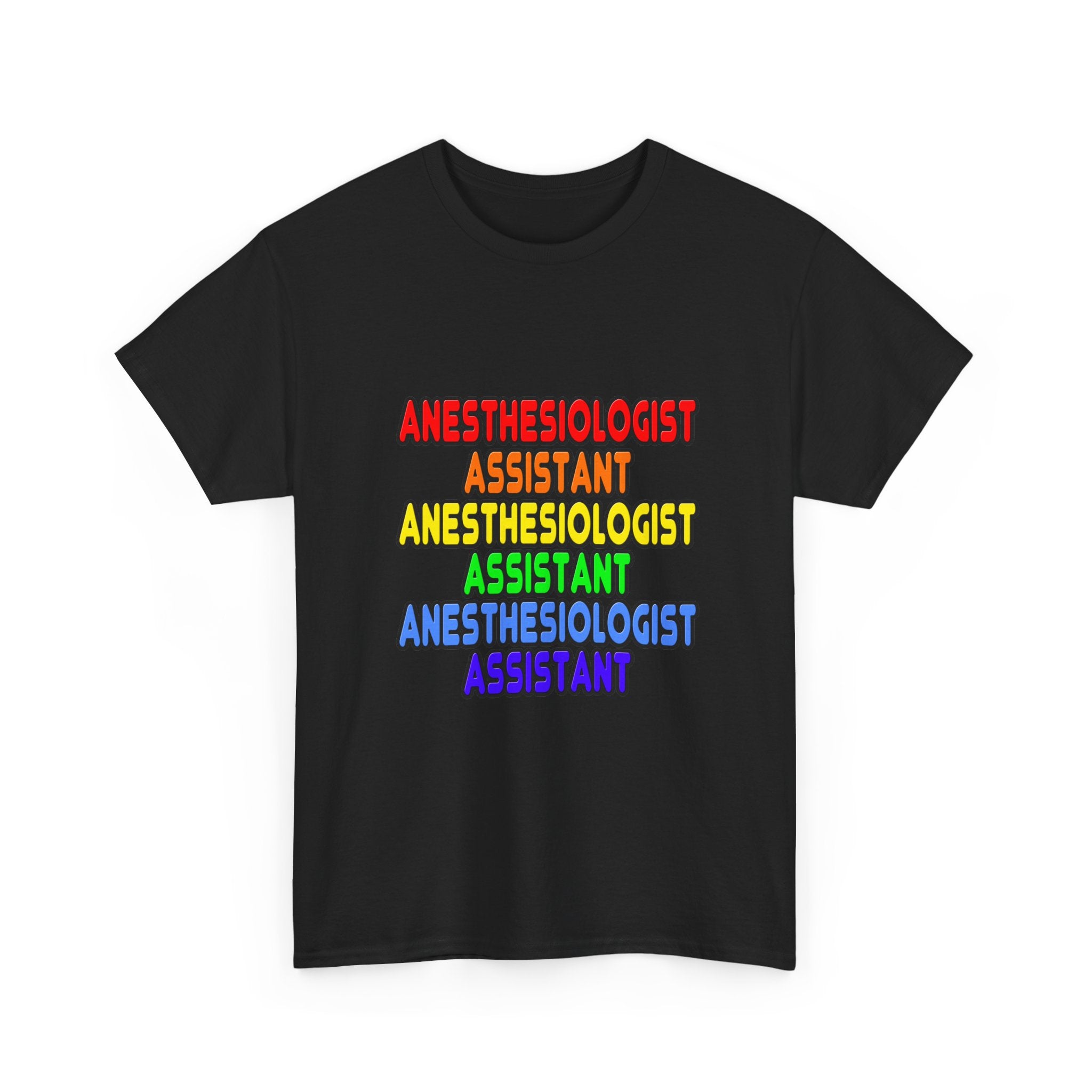 Rainbow Anesthesiologist Assistant - Unisex Heavy Cotton Tee