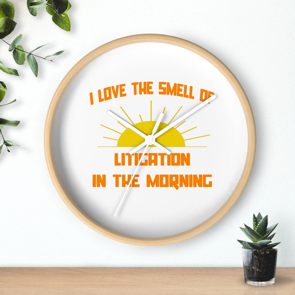 Smell of Litigation in the Morning - Wall Clock