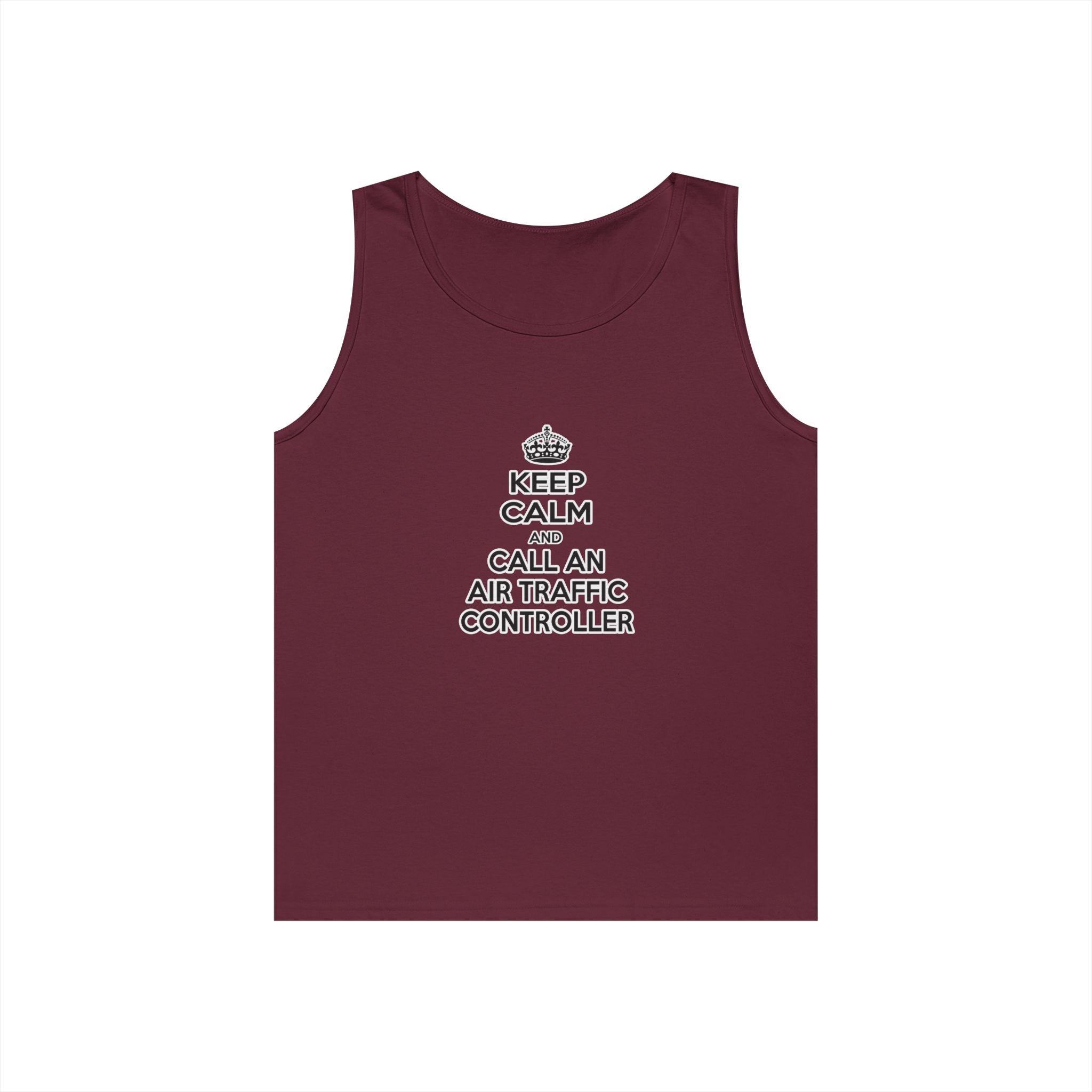 Keep Calm and Call an Air Traffic Controller - Unisex Heavy Cotton Tank Top