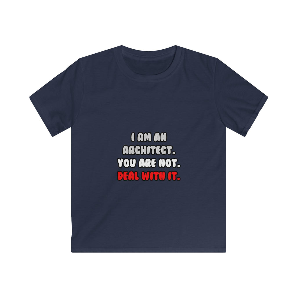 Deal With It ... Funny Architect - Kids Softstyle Tee