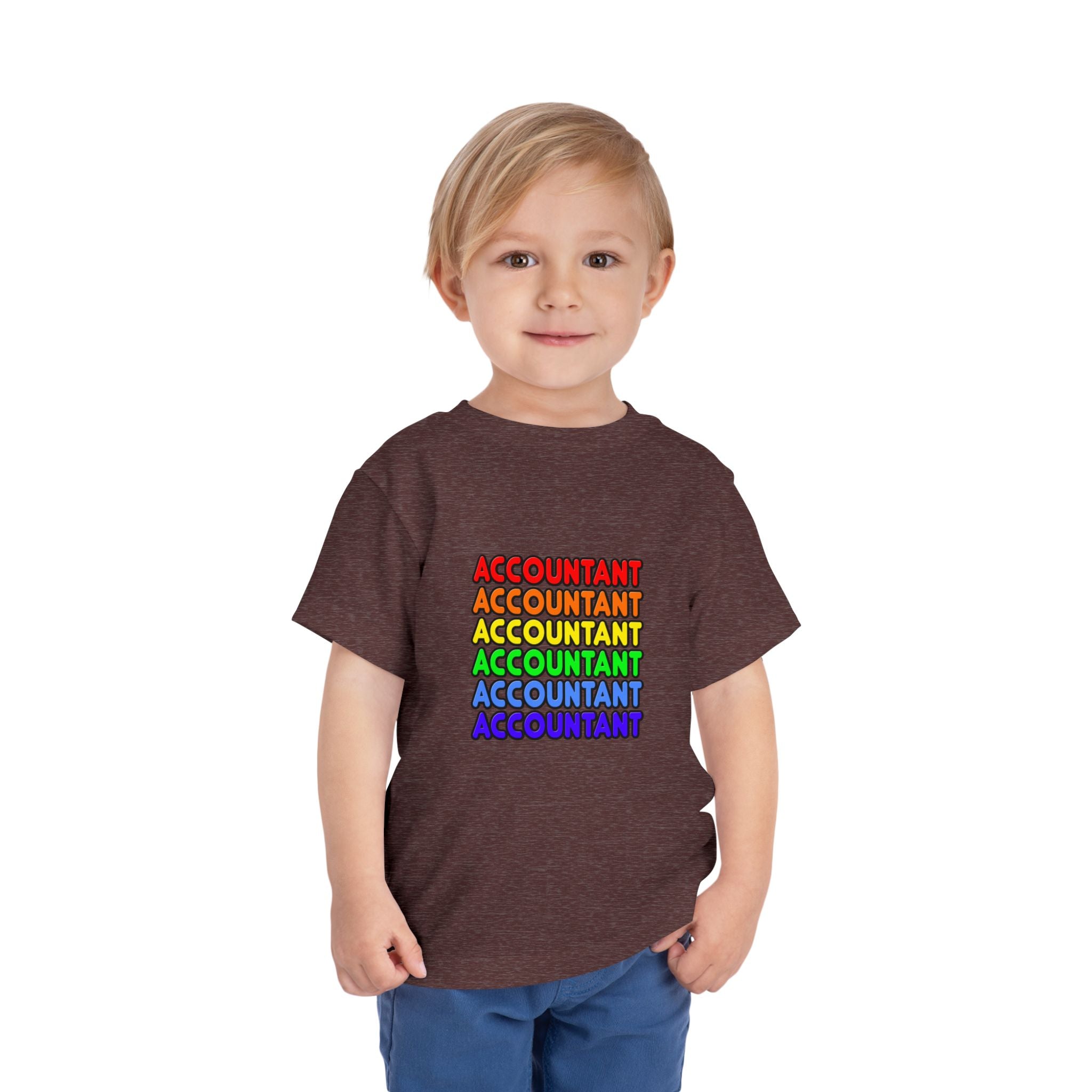 Rainbow Accountant - Toddler Short Sleeve Tee