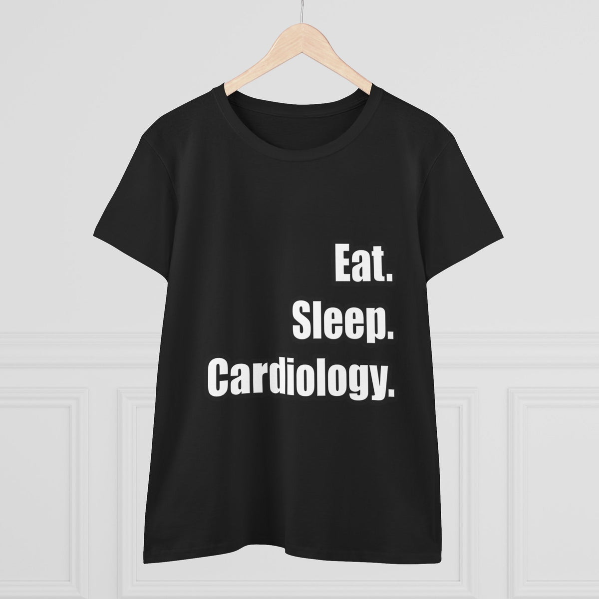 Eat. Sleep. Cardiology - Women's Midweight Cotton Tee