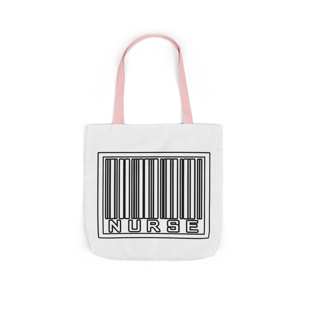 Barcode Nurse - Canvas Tote Bag, 5-Color Straps