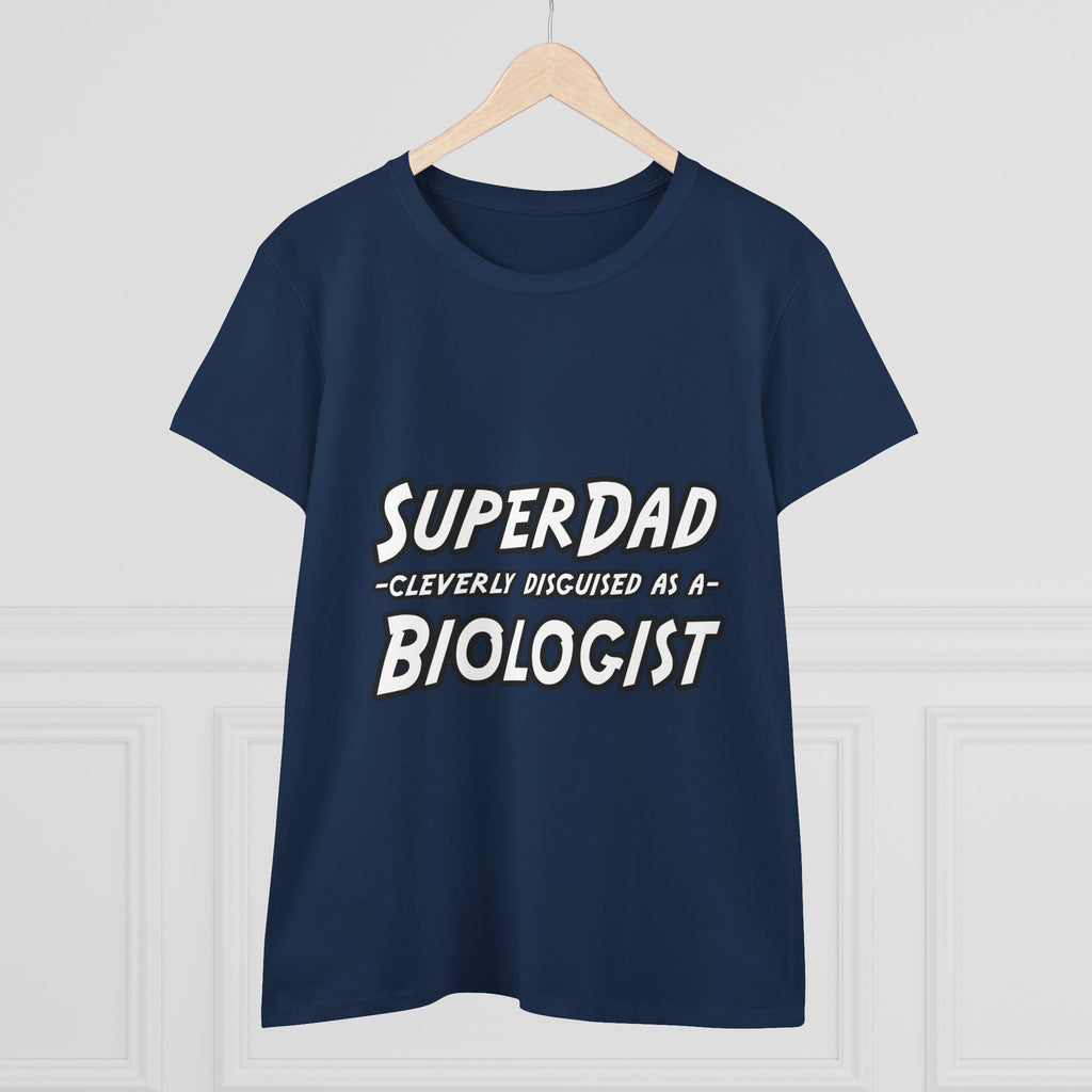 SuperDad Biologist - Women's Midweight Cotton Tee