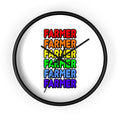 Rainbow Farmer - Wall Clock