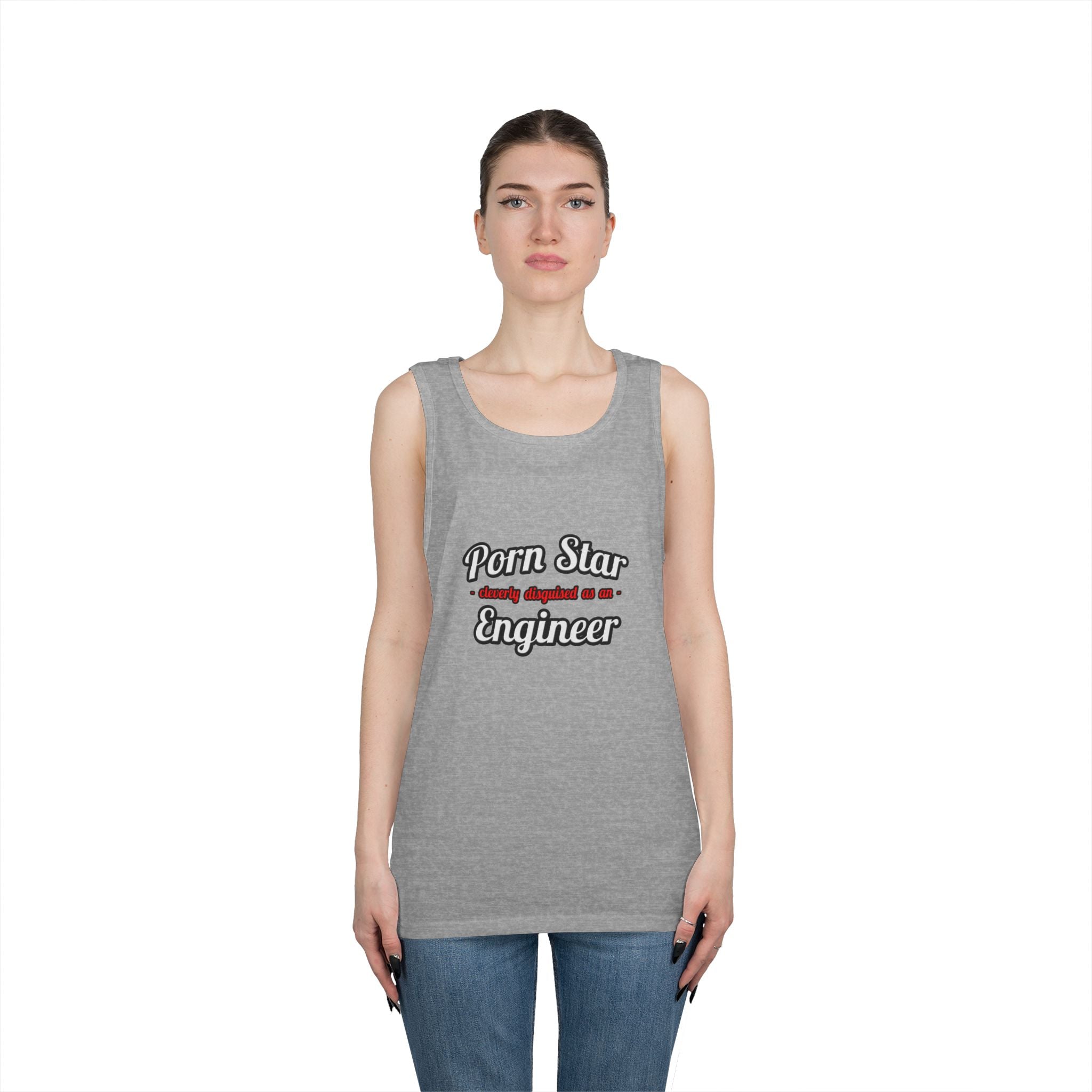 Porn Star...Engineer - Unisex Heavy Cotton Tank Top