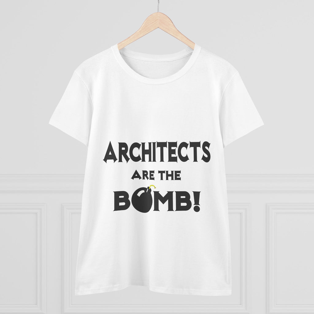 Architects Are The Bomb! - Women's Midweight Cotton Tee