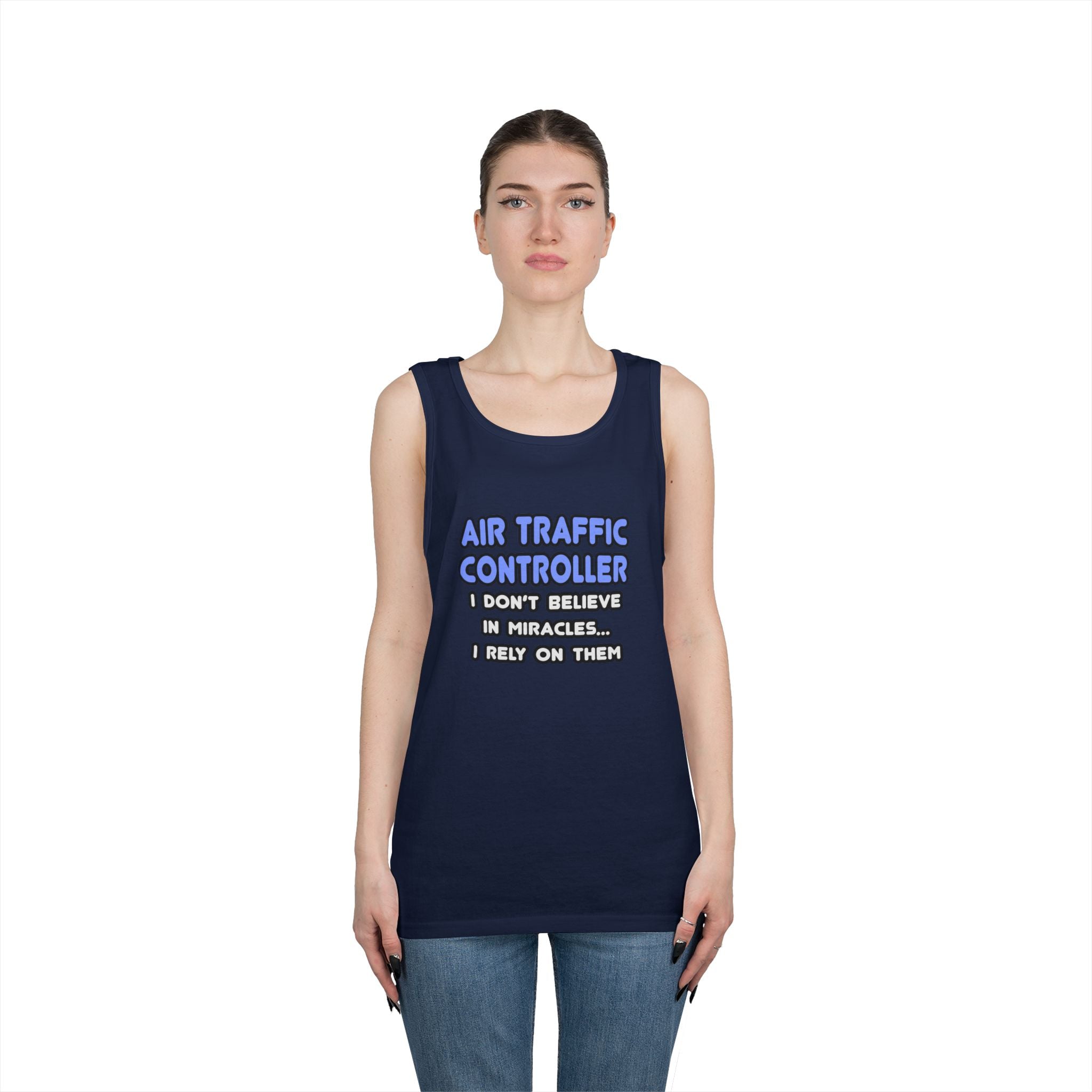 Miracles and Air Traffic Controllers - Unisex Heavy Cotton Tank Top