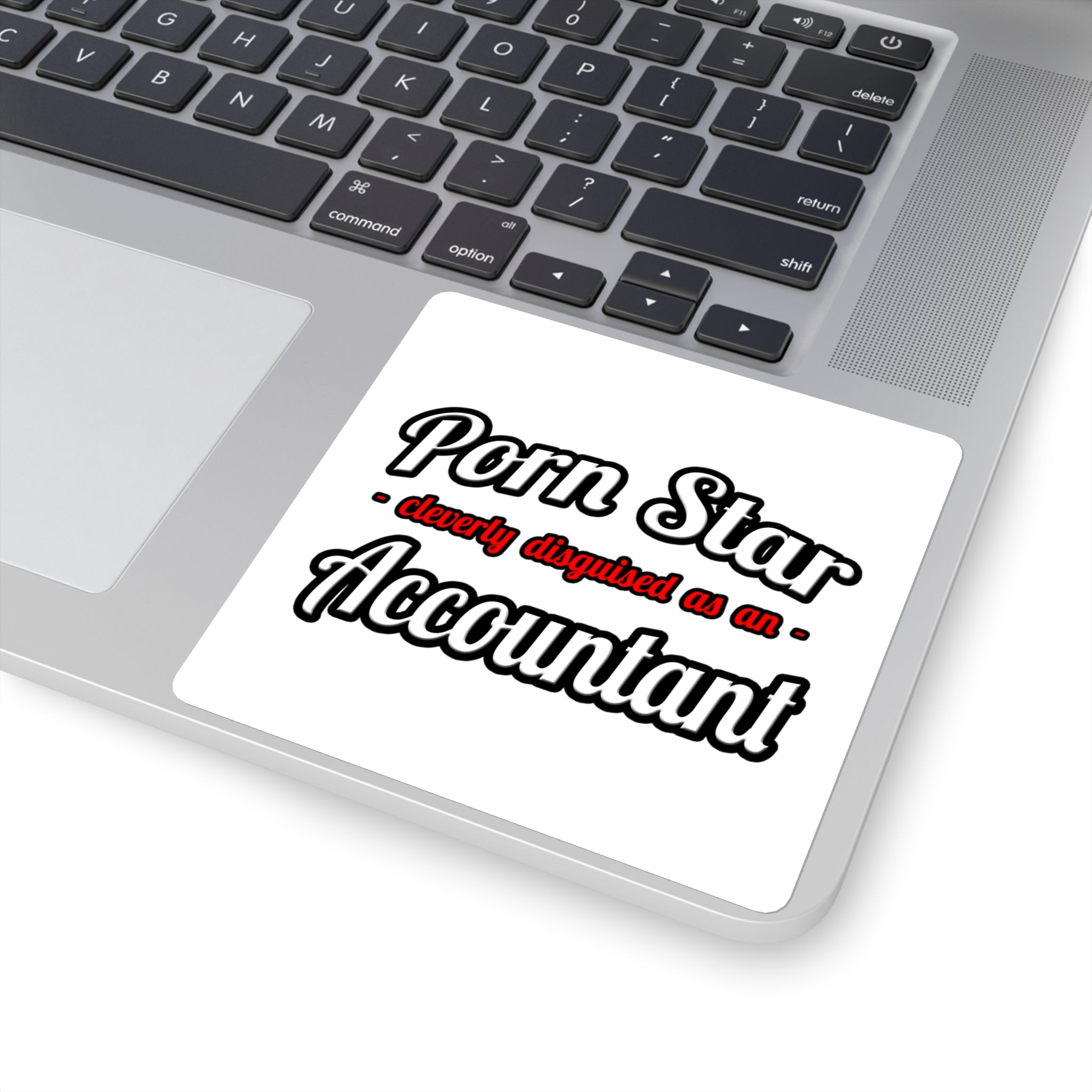 Porn Star... Accountant - Square Stickers