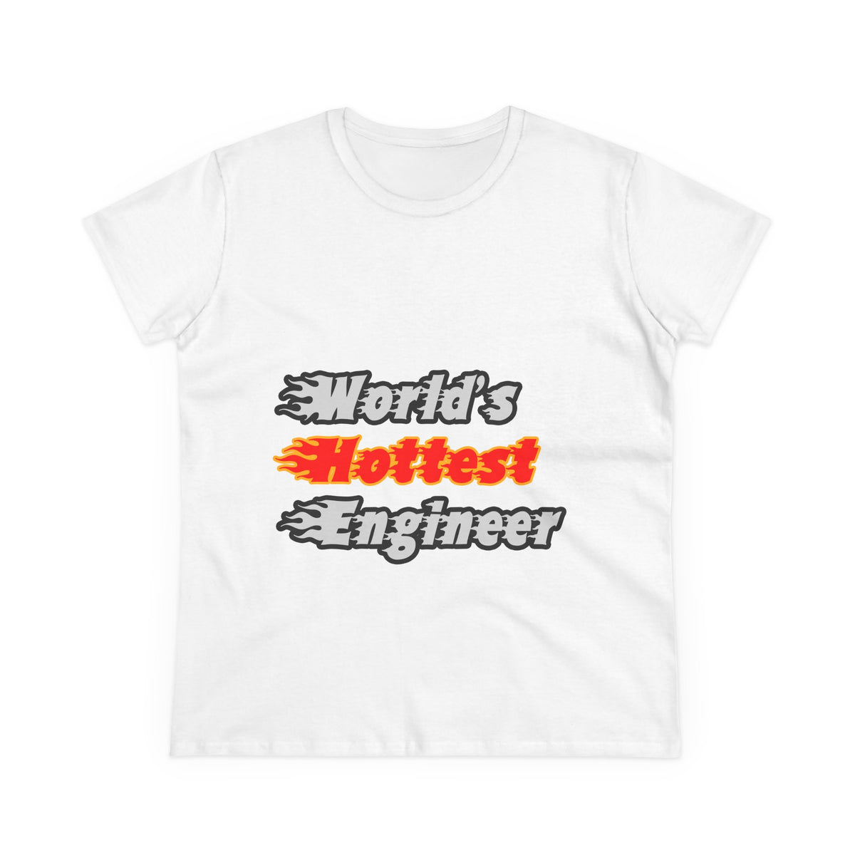 World's Hottest Engineer - Women's Midweight Cotton Tee