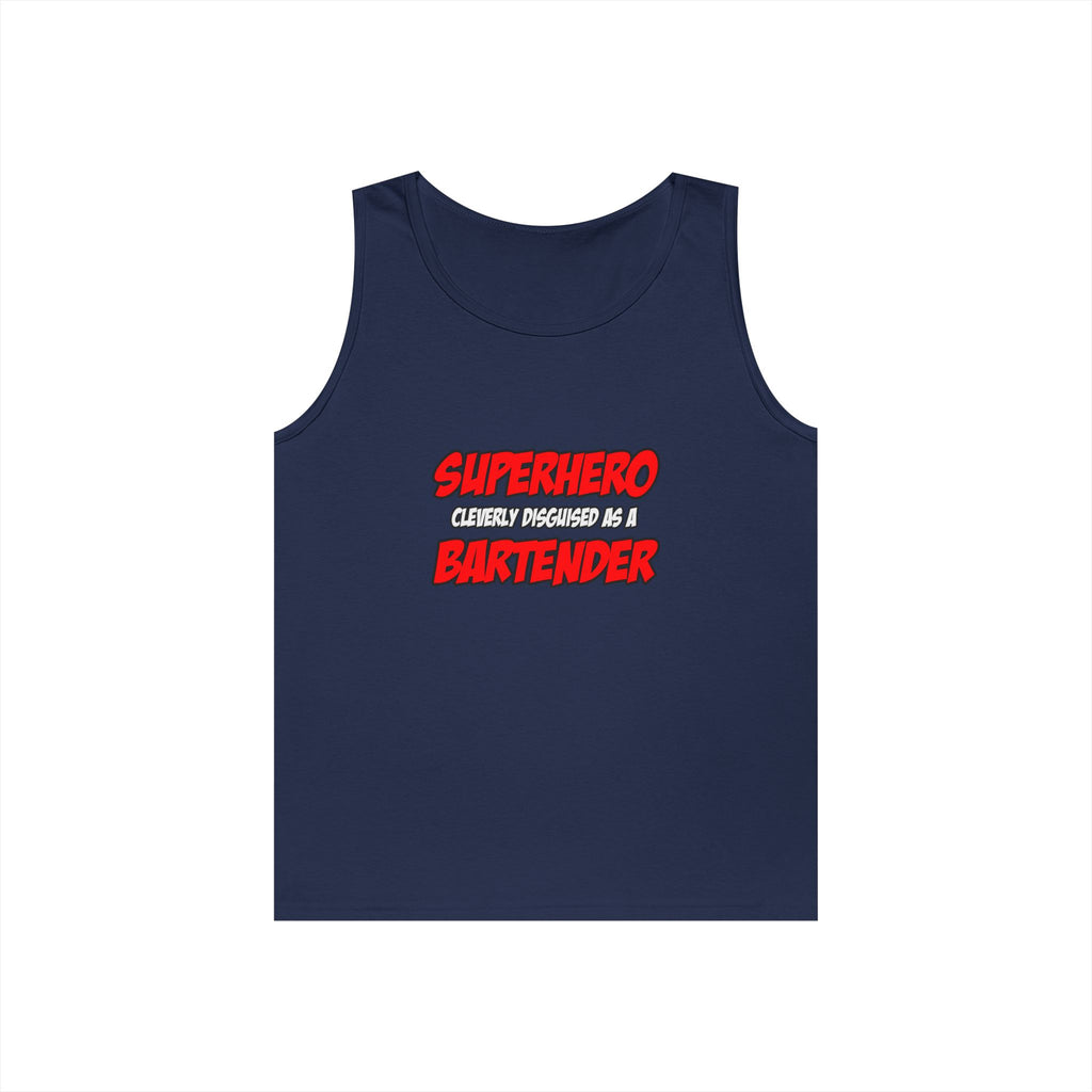 Superhero...Bartender - Unisex Heavy Cotton Tank Top