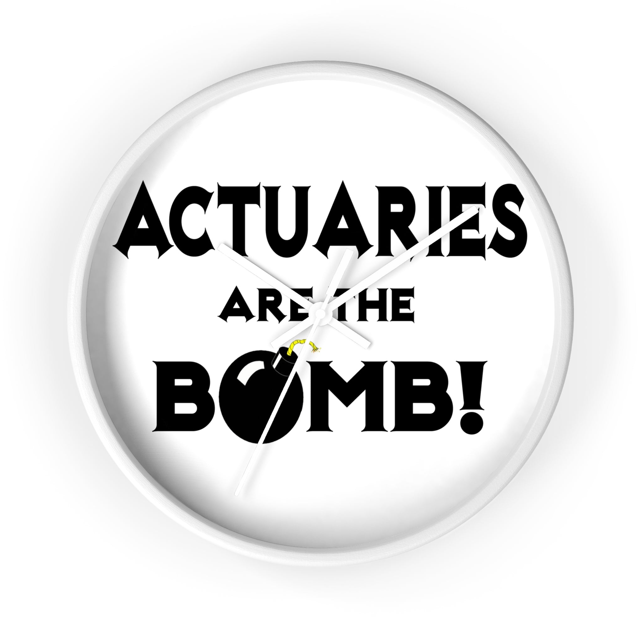 Actuaries Are The Bomb! - Wall Clock