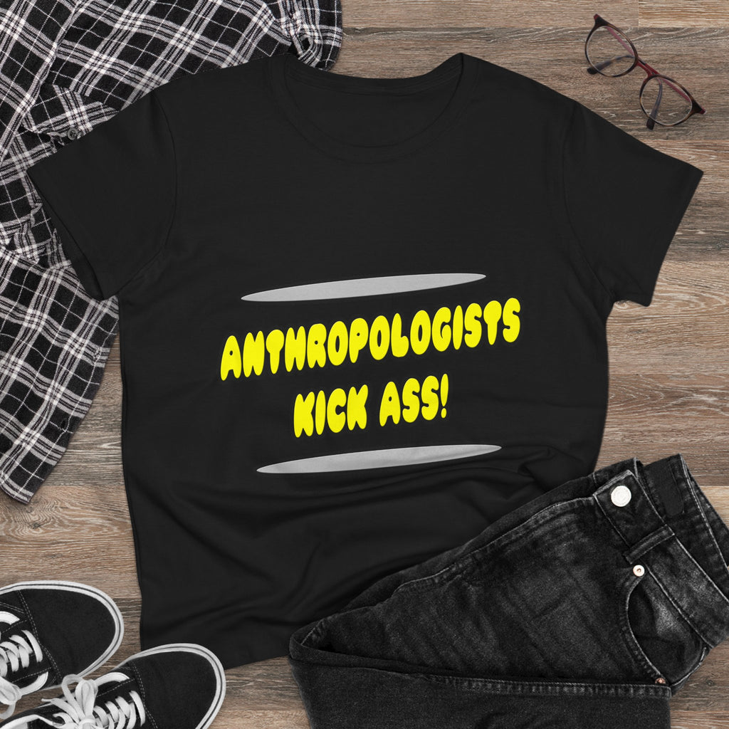 Anthropologists Kick Ass! - Women's Midweight Cotton Tee