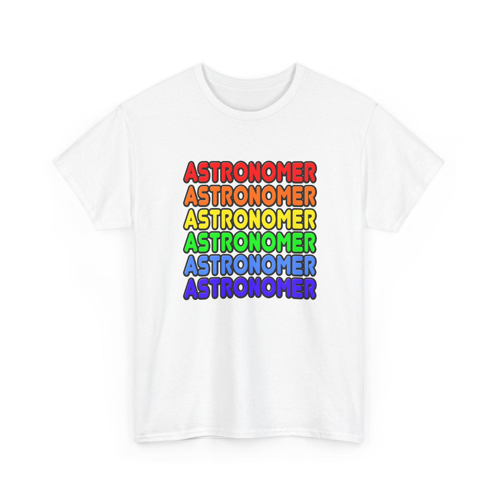 Rainbow Astronomer - Unisex Heavy Cotton Tee