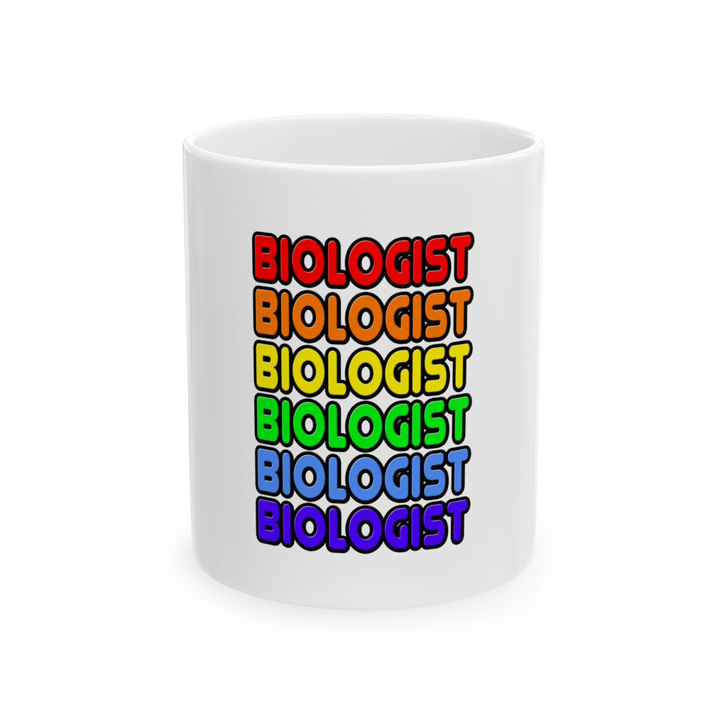 Rainbow Biologist - Ceramic Mug, (11oz, 15oz)