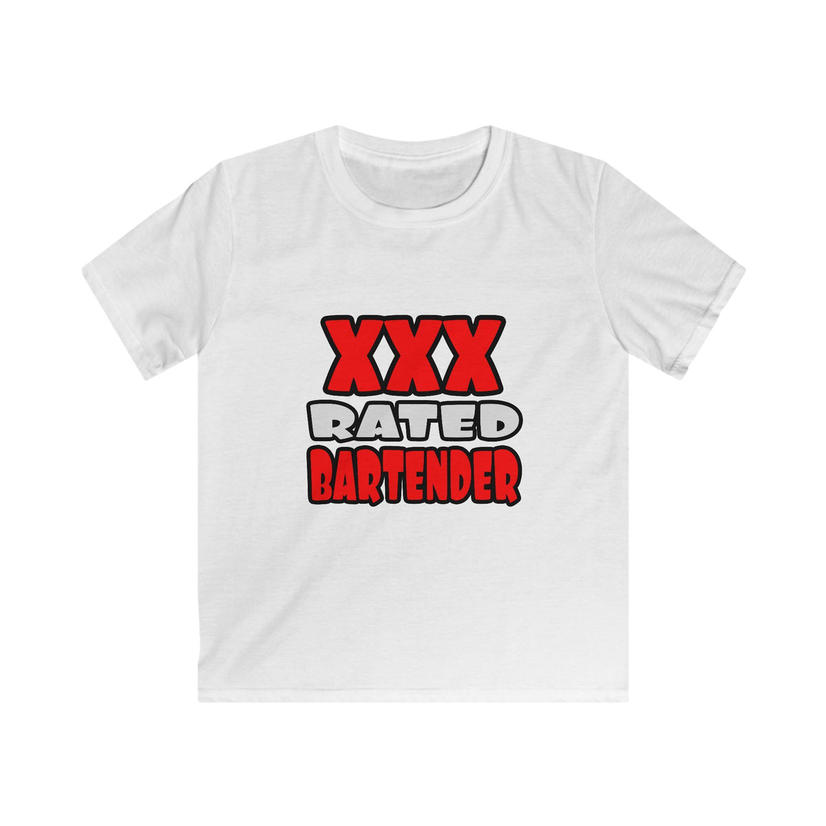 XXX Rated Bartender - Kids Softstyle Tee