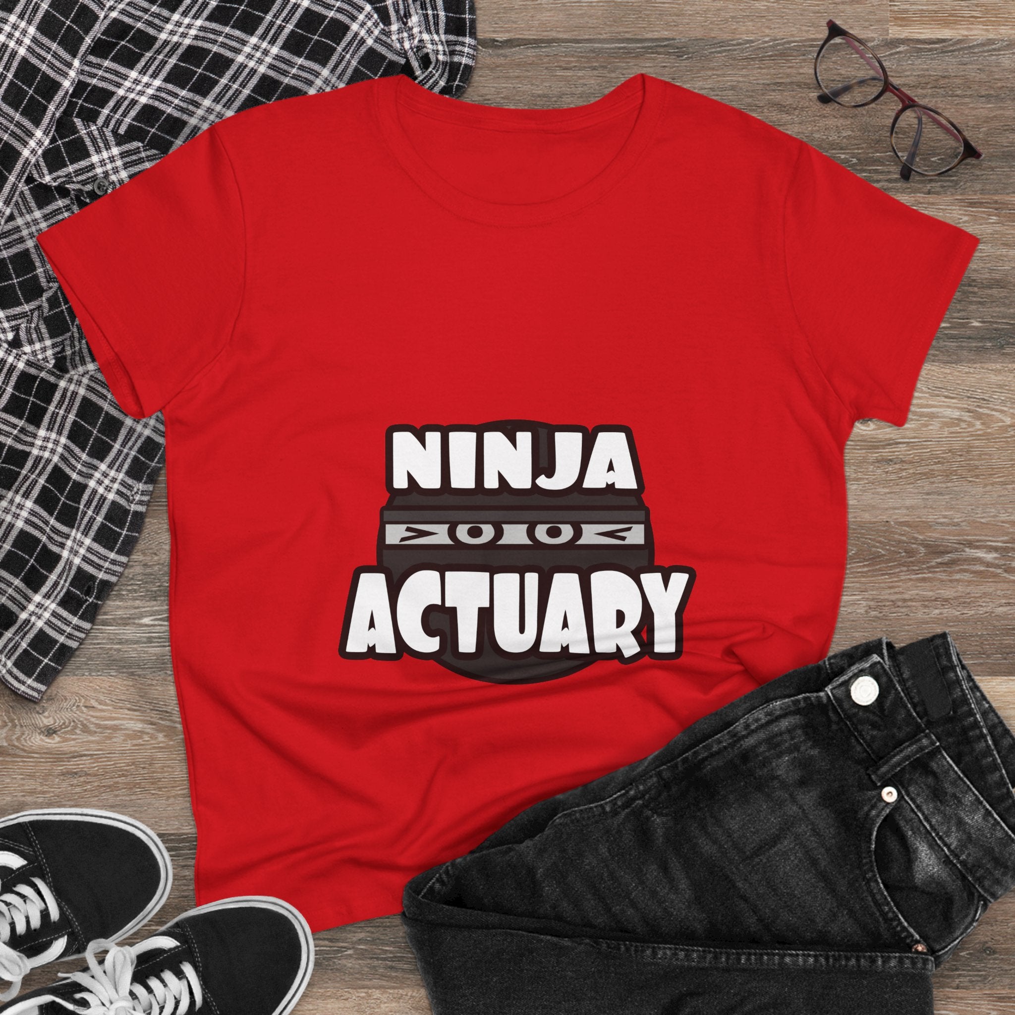 Ninja Actuary - Women's Midweight Cotton Tee