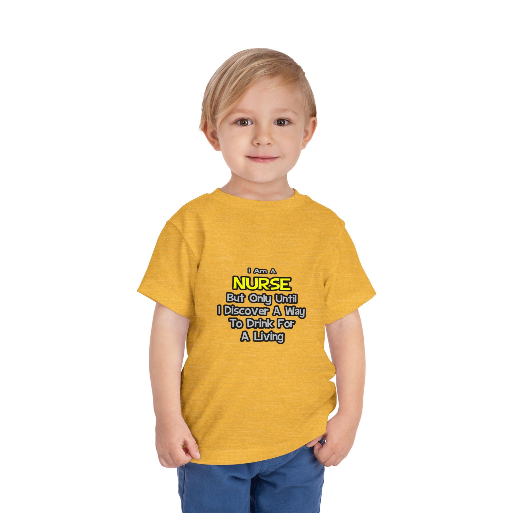 Nurse Joke .. Drink for a Living - Toddler Short Sleeve Tee