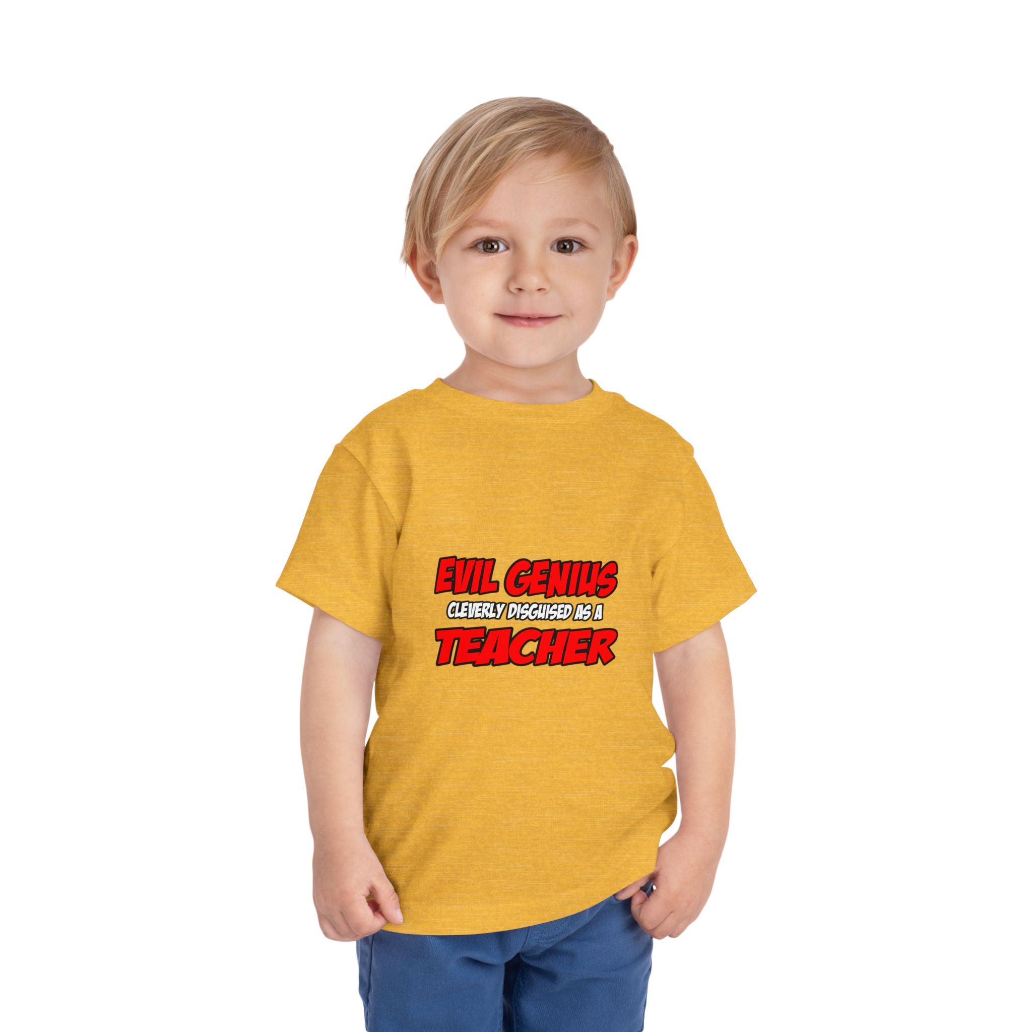 Evil Genius...Teacher - Toddler Short Sleeve Tee