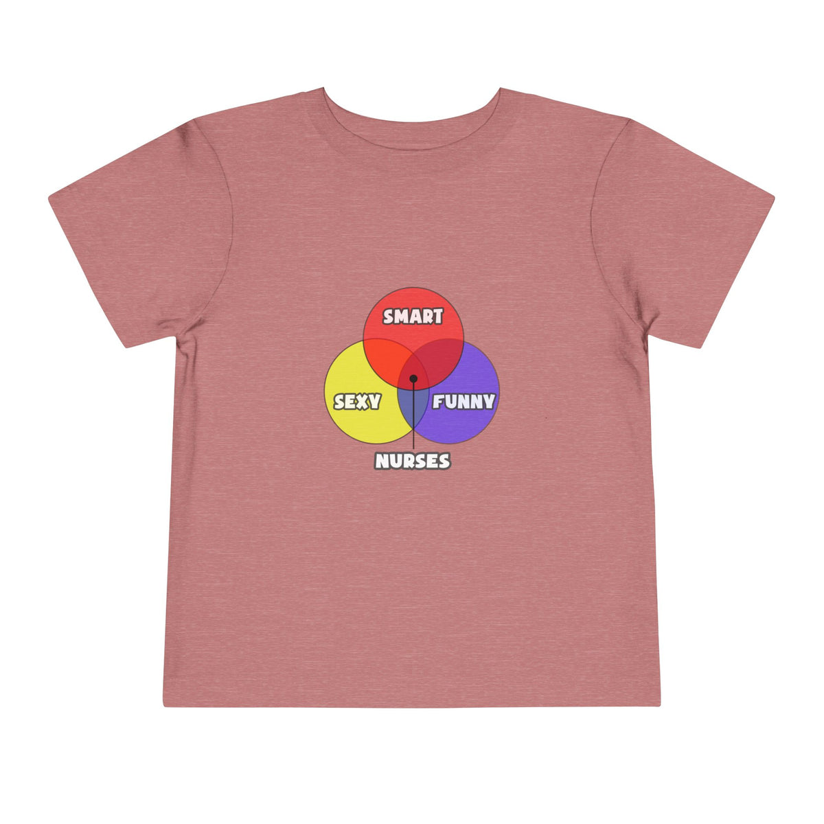 Venn Diagram .. Nurses - Toddler Short Sleeve Tee