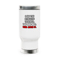 Deal With It ... Funny Athletic Trainer - Stainless Steel Travel Mug with Handle, 14oz