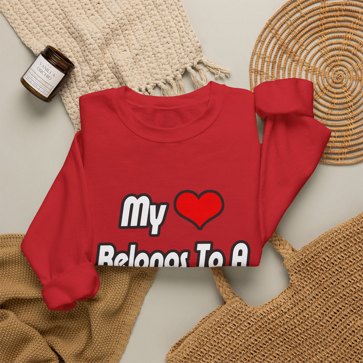 My Heart Belongs To A Doctor - Unisex Heavy Blend™ Crewneck Sweatshirt