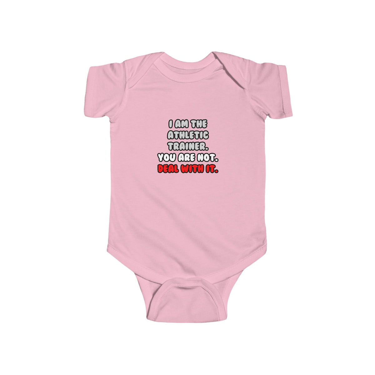 Deal With It ... Funny Athletic Trainer - Infant Fine Jersey Bodysuit