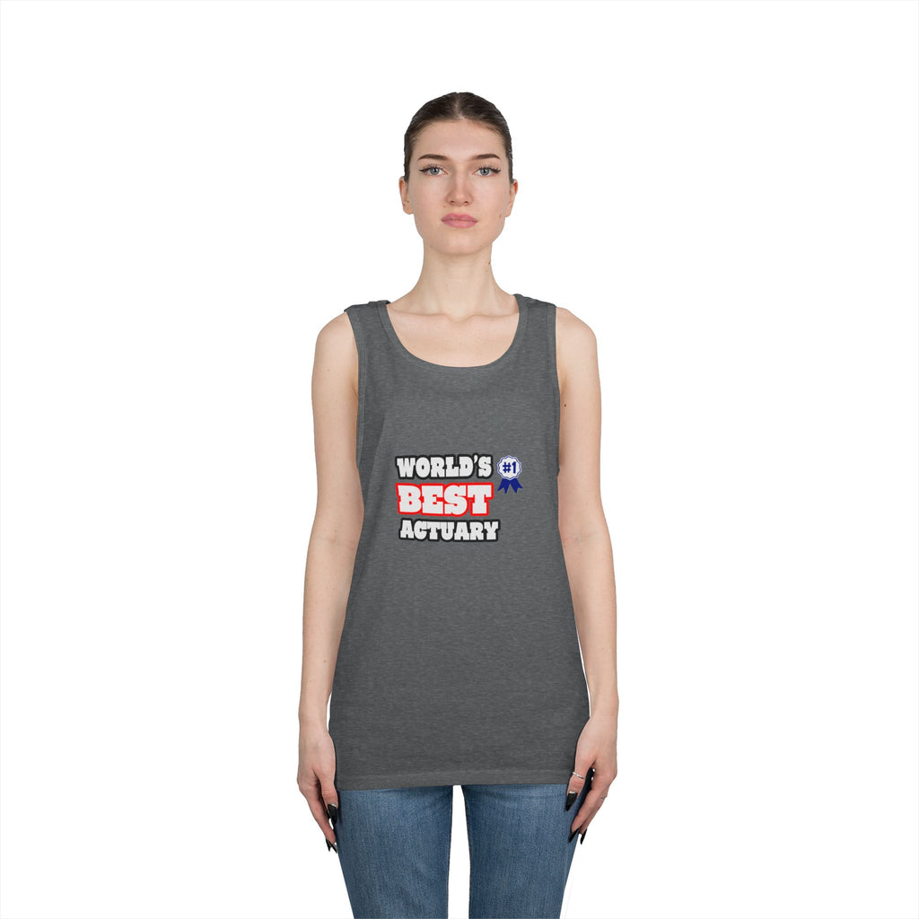 World's Best Actuary - Unisex Heavy Cotton Tank Top