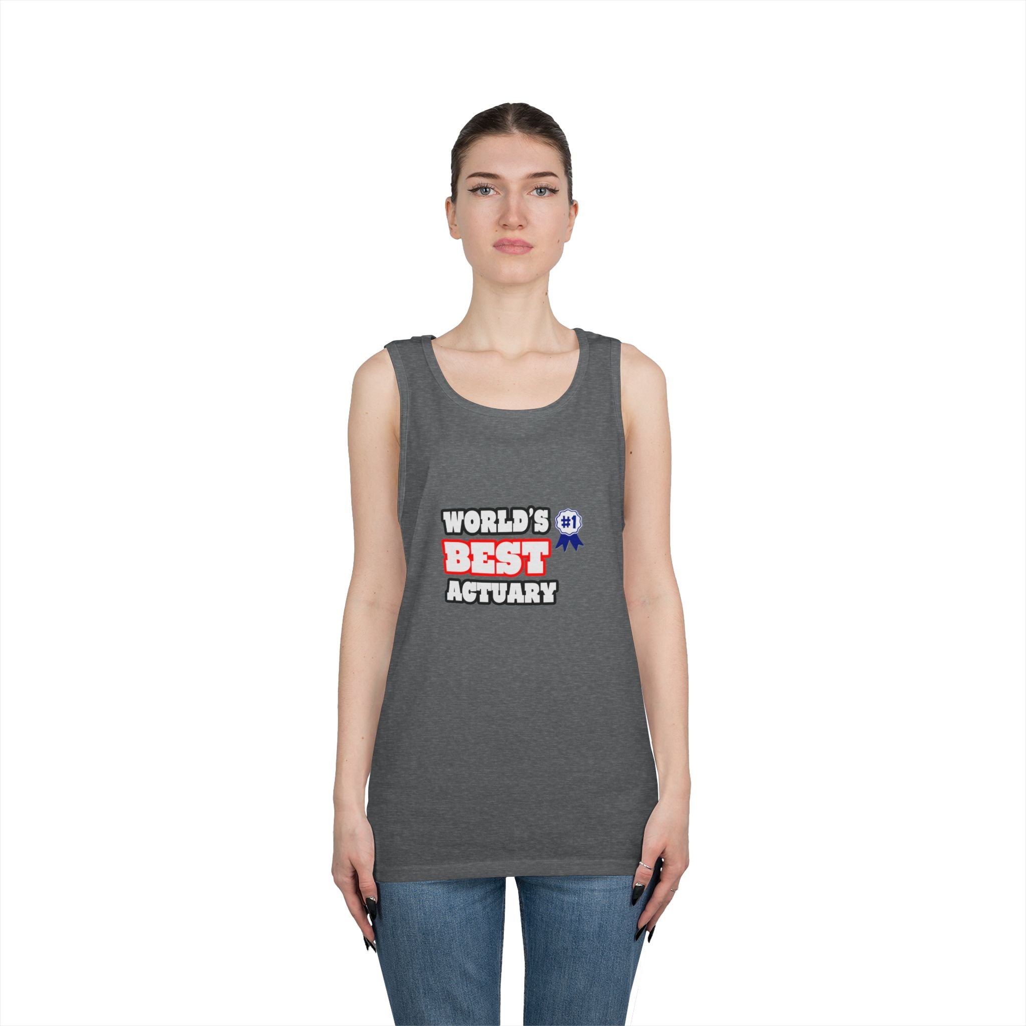 World's Best Actuary - Unisex Heavy Cotton Tank Top