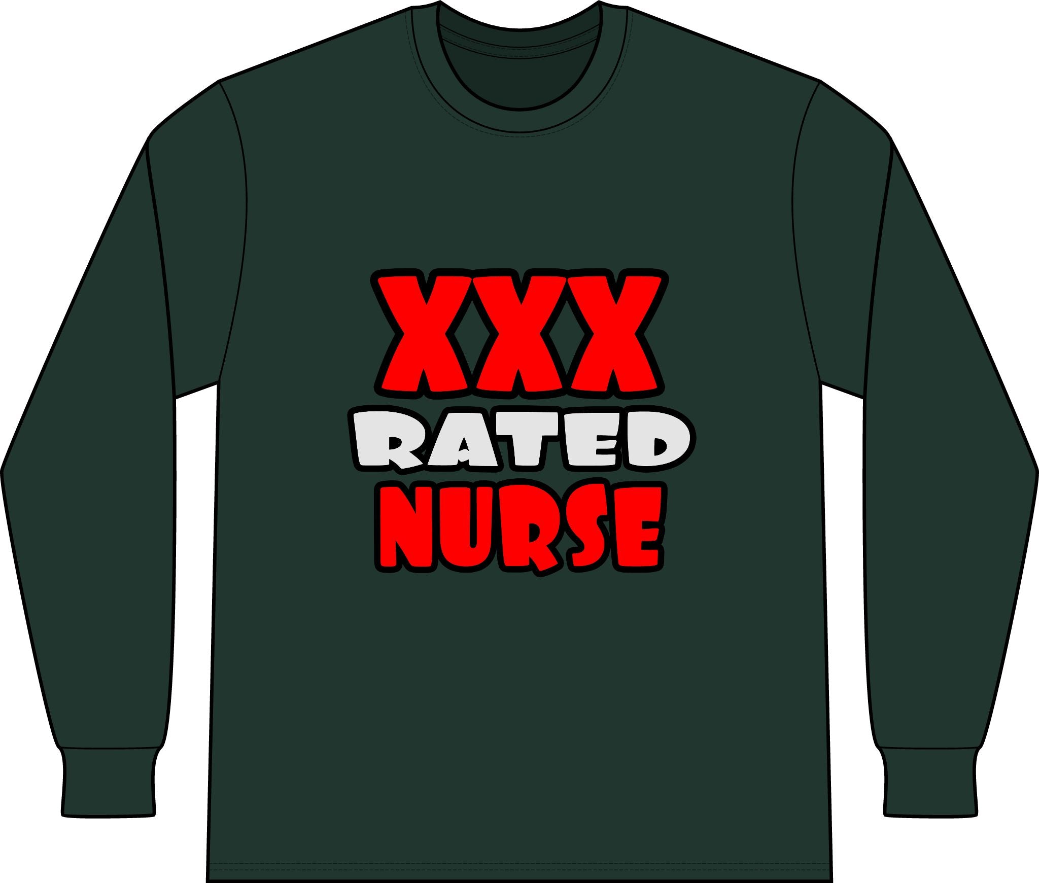 XXX Rated Nurse - Unisex Long Sleeve T-Shirt