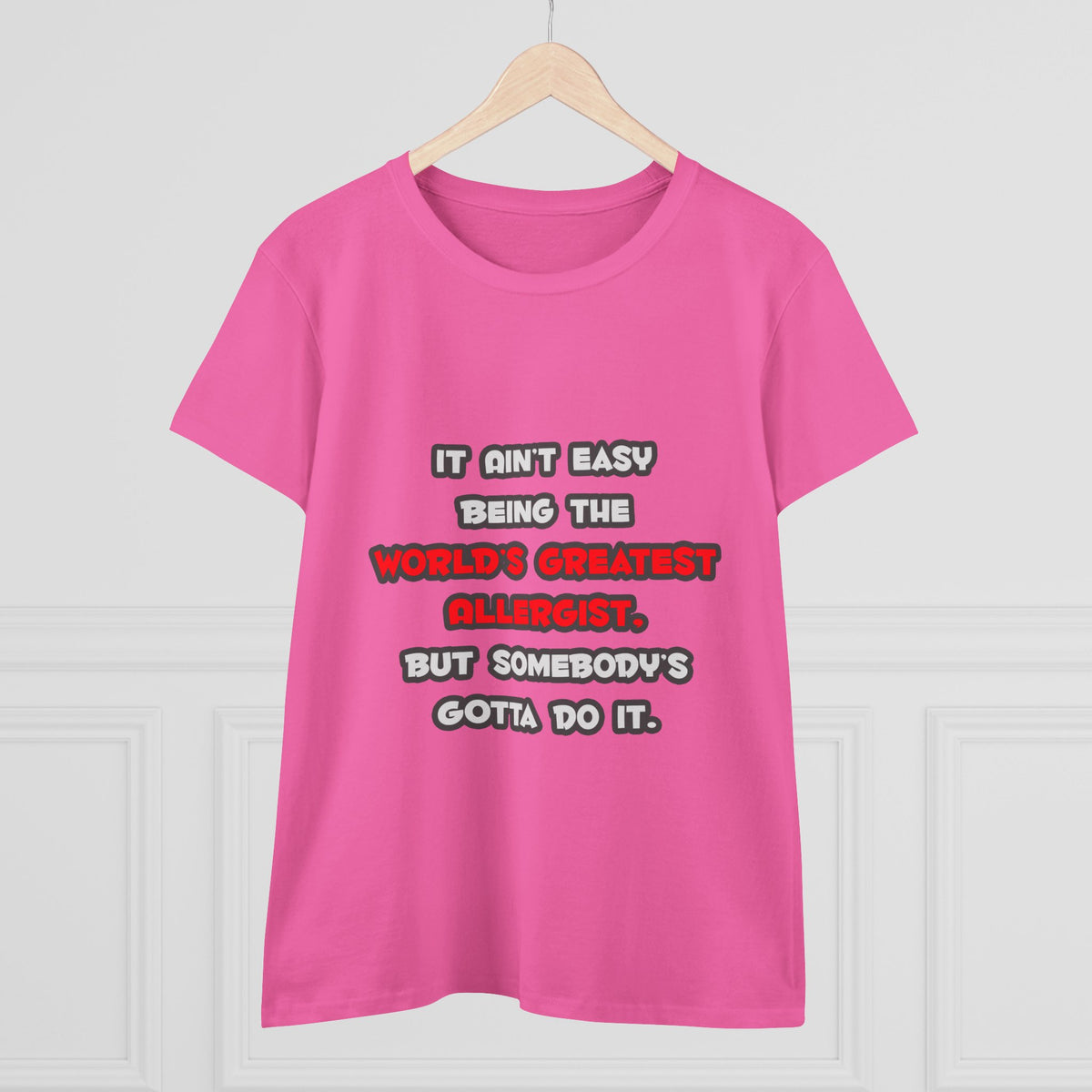 World's Greatest Allergist Joke - Women's Midweight Cotton Tee