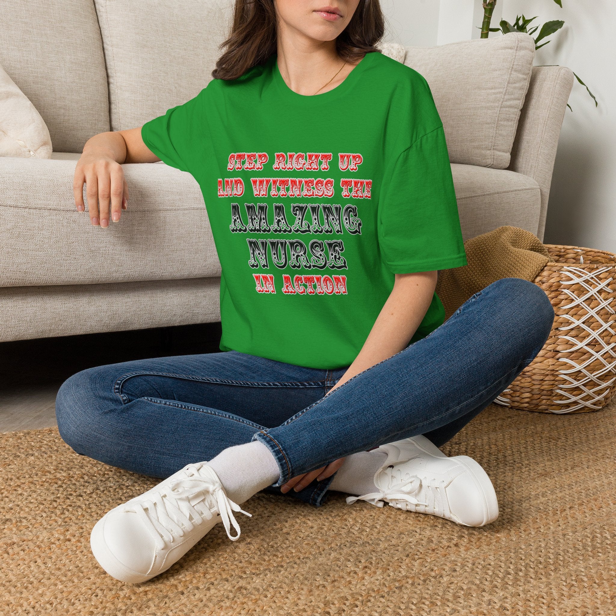 Amazing Nurse In Action - Unisex Softstyle T-Shirt