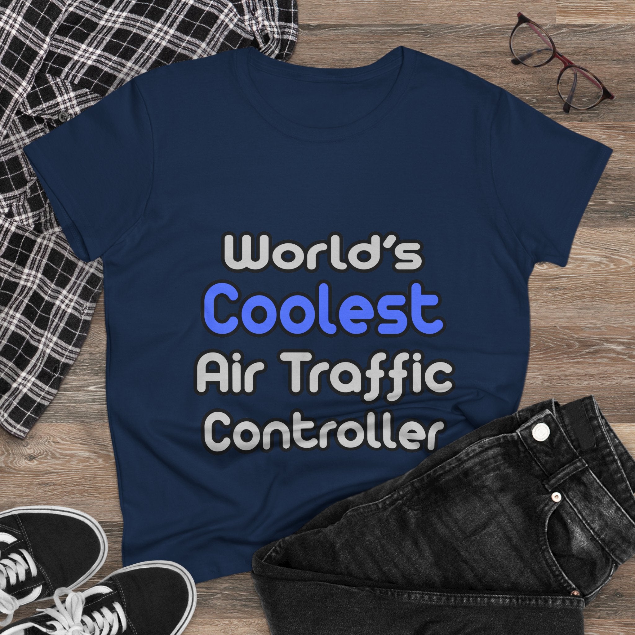 World's Coolest Air Traffic Controller - Women's Midweight Cotton Tee