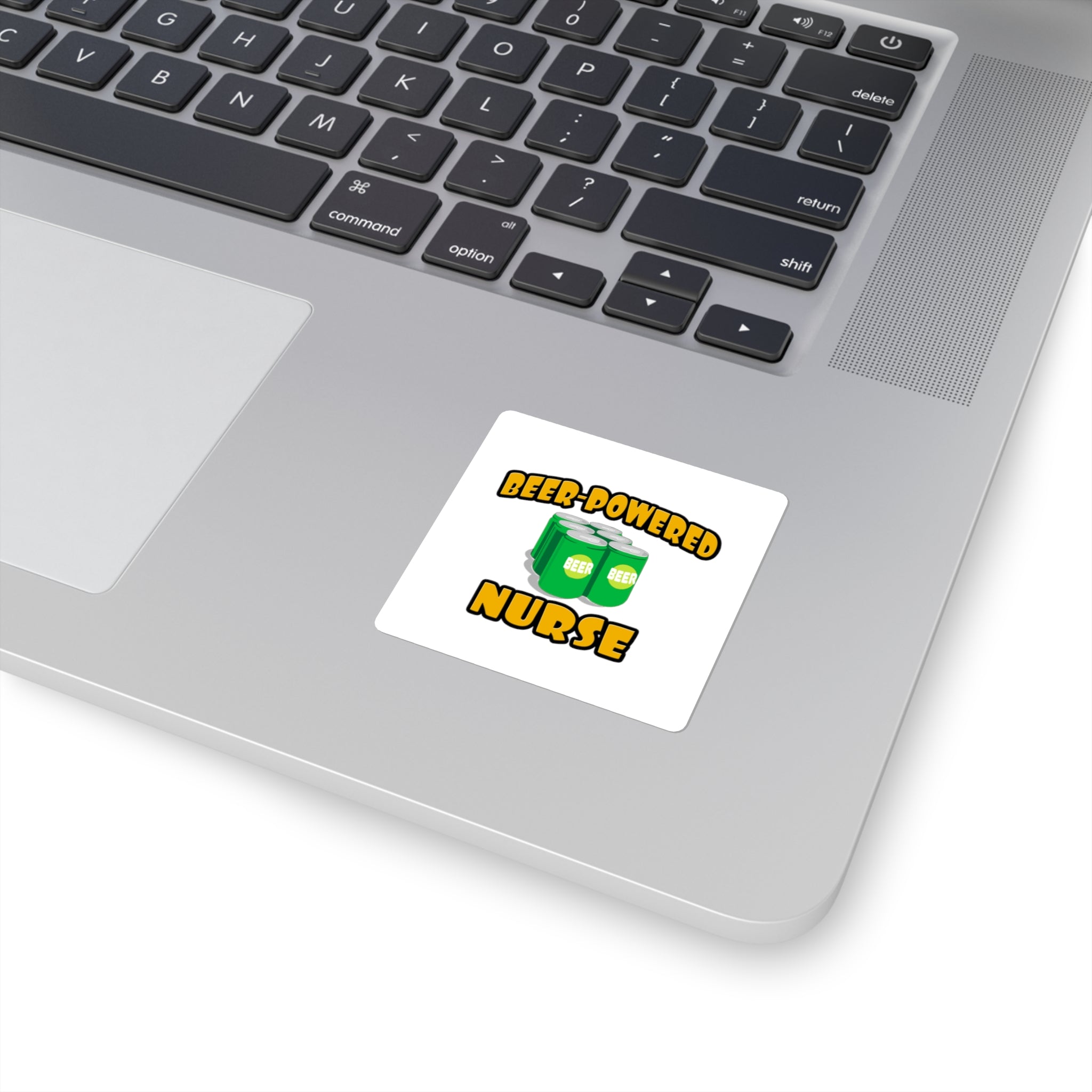 Beer Powered Nurse - Square Stickers