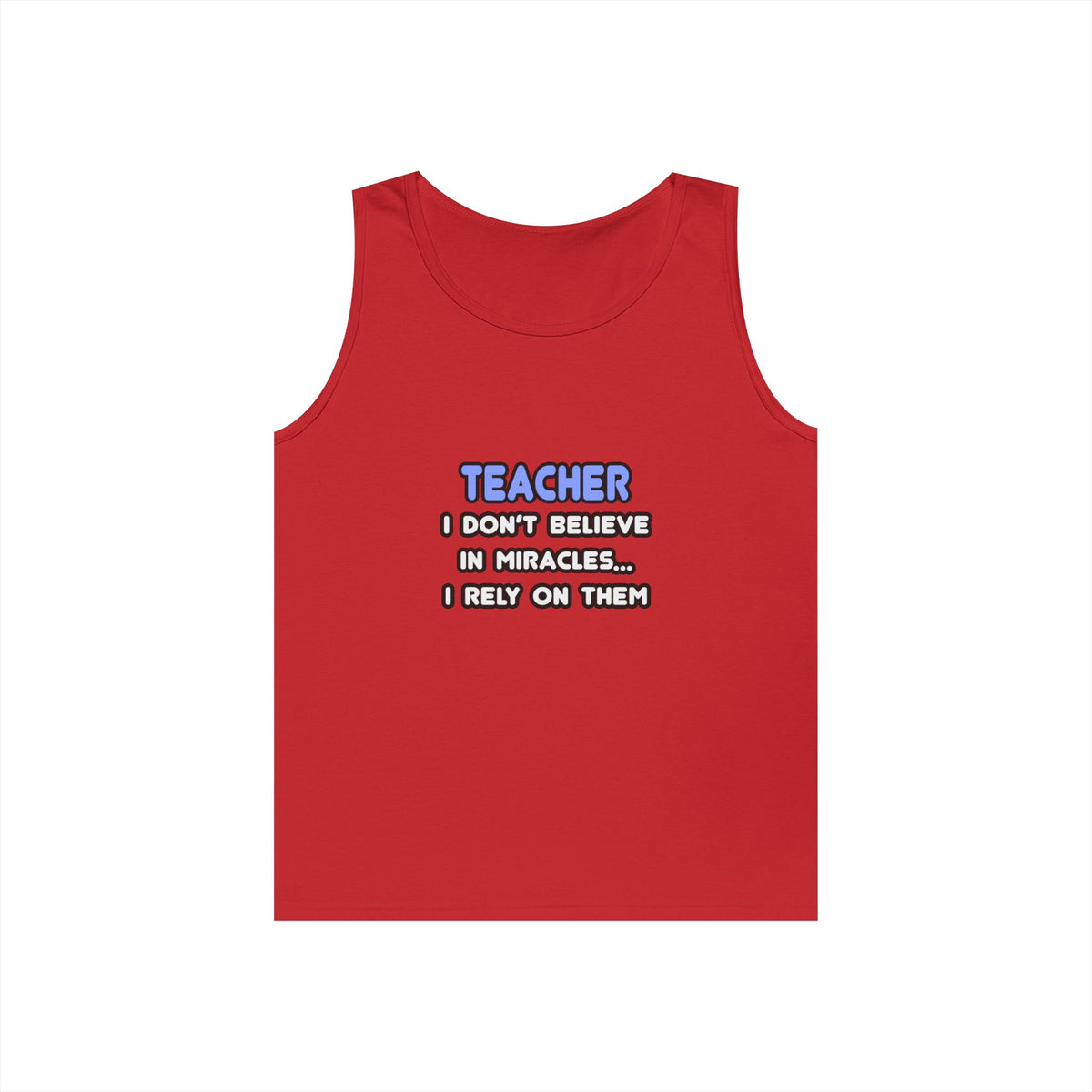 Miracles and Teachers - Unisex Heavy Cotton Tank Top