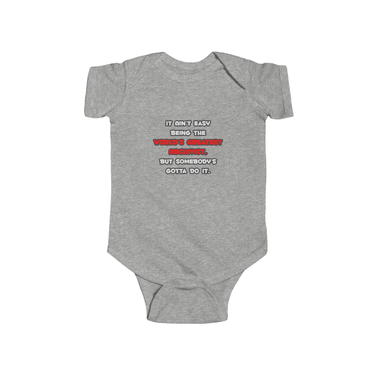World's Greatest Archivist Joke - Infant Fine Jersey Bodysuit