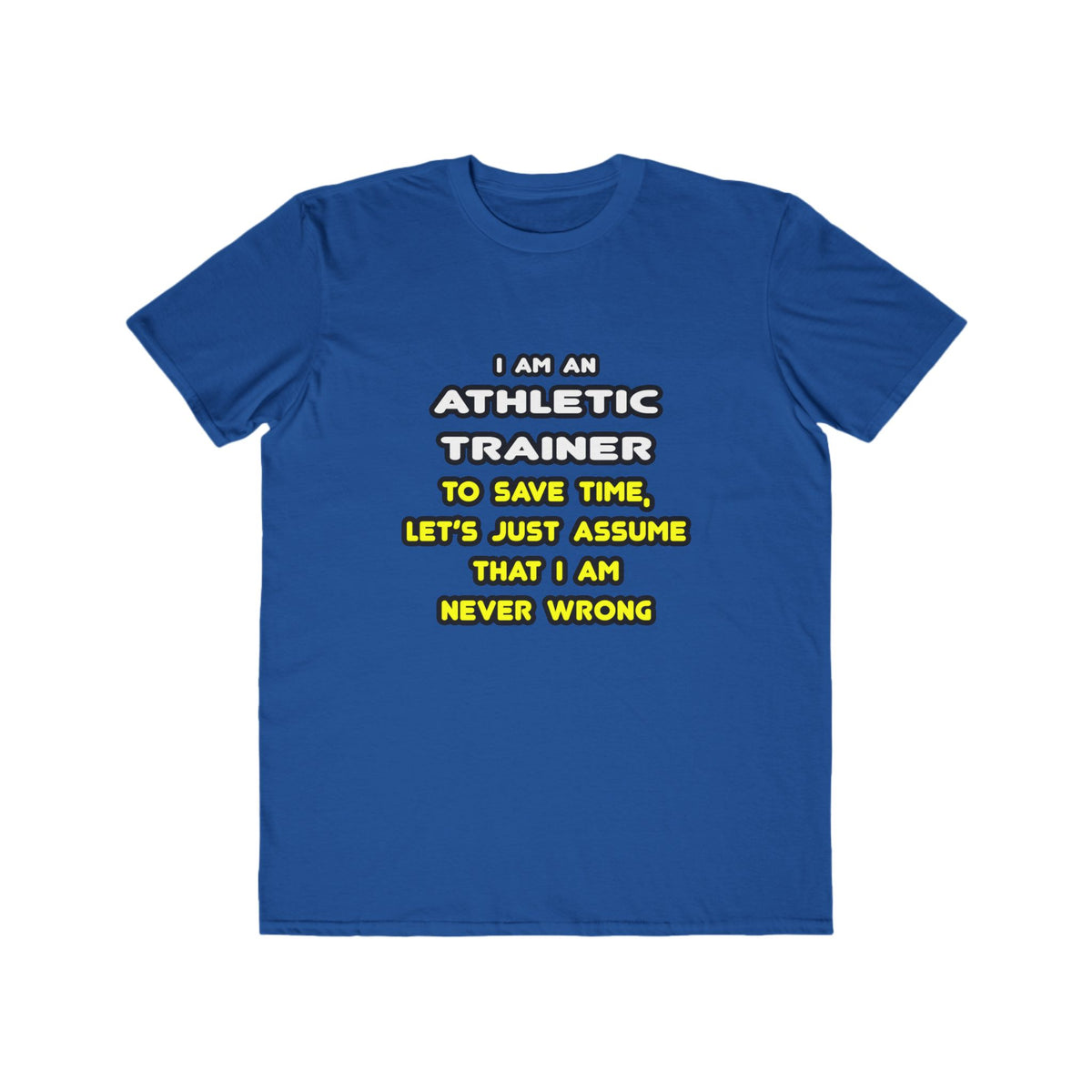 Funny Athletic Trainer T Shirts - Men's Lightweight Fashion Tee