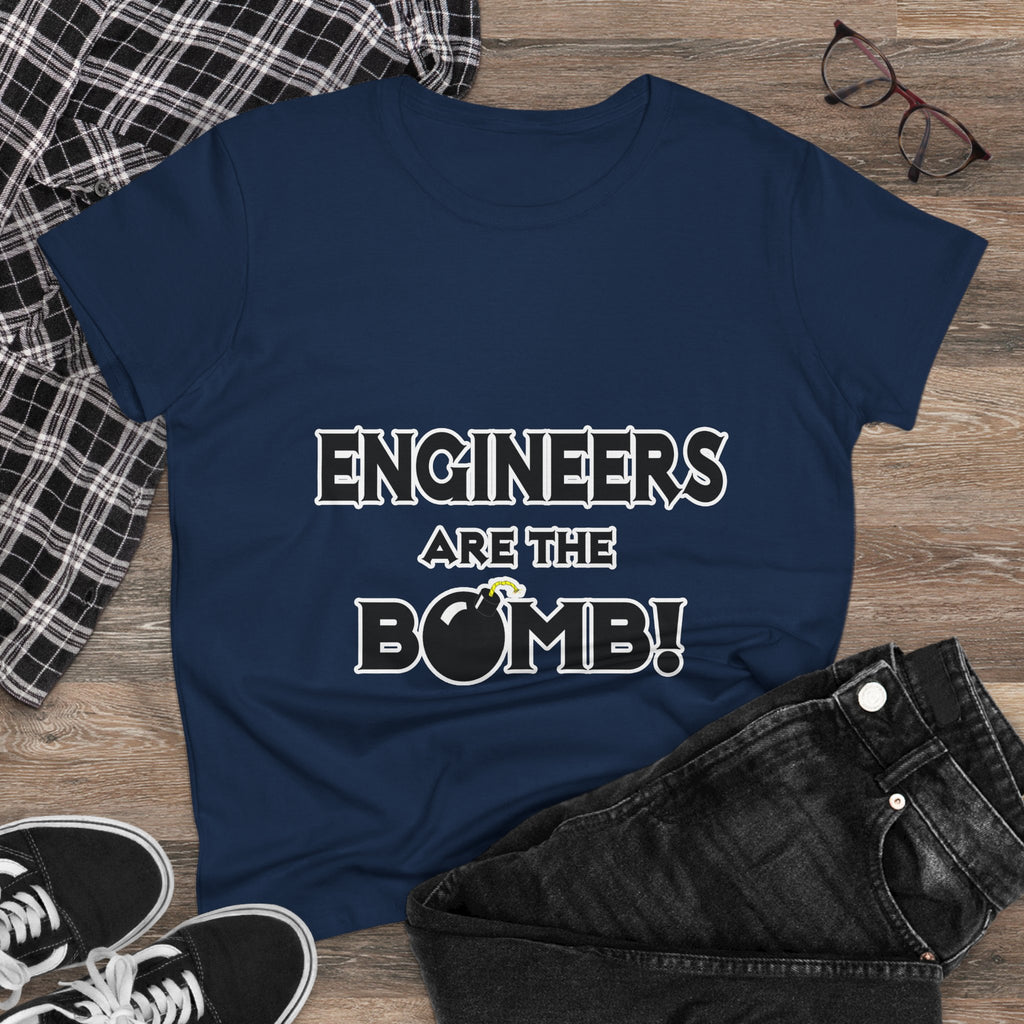 Engineers Are The Bomb! (2) - Women's Midweight Cotton Tee