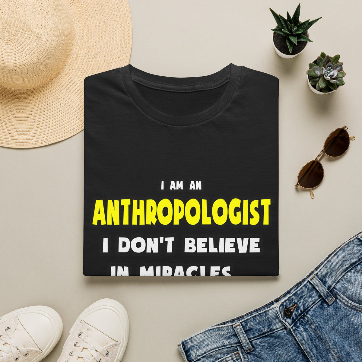 Miracles and Anthropologists ... Funny - Unisex Softstyle T-Shirt