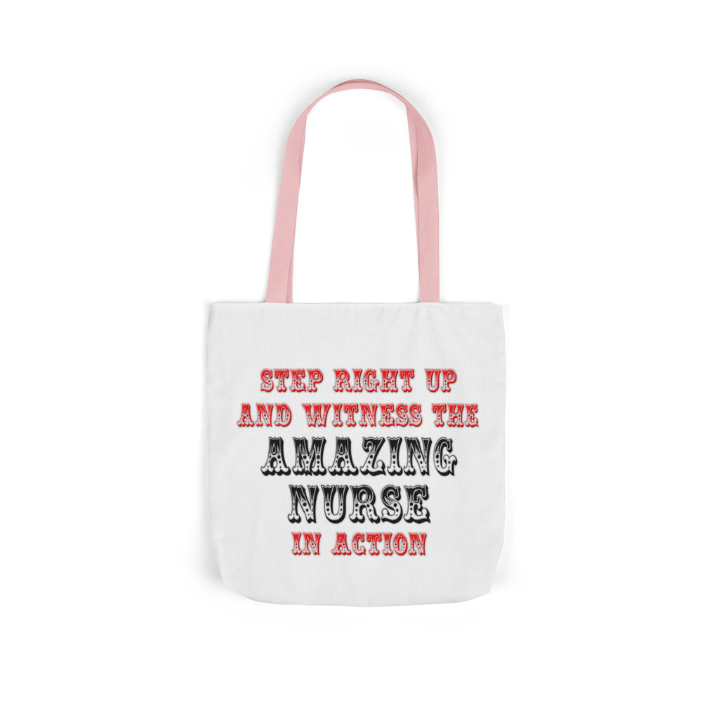 Amazing Nurse In Action - Canvas Tote Bag, 5-Color Straps