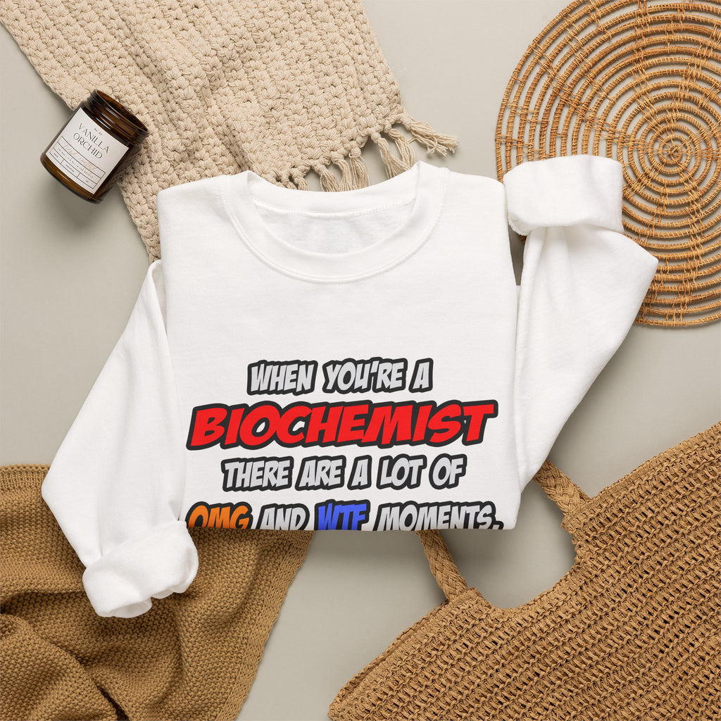 Biochemist .. OMG WTF LOL - Unisex Heavy Blend™ Crewneck Sweatshirt