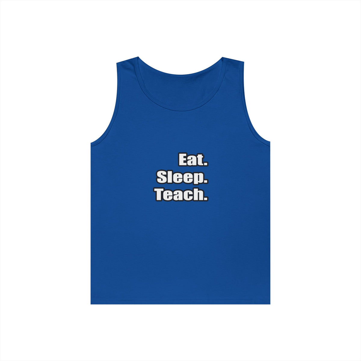 eat sleep teach - Unisex Heavy Cotton Tank Top