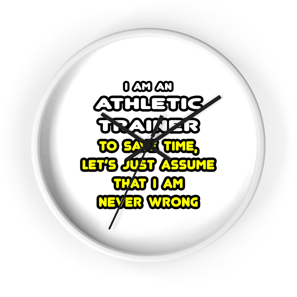 Funny Athletic Trainer T Shirts - Wall Clock