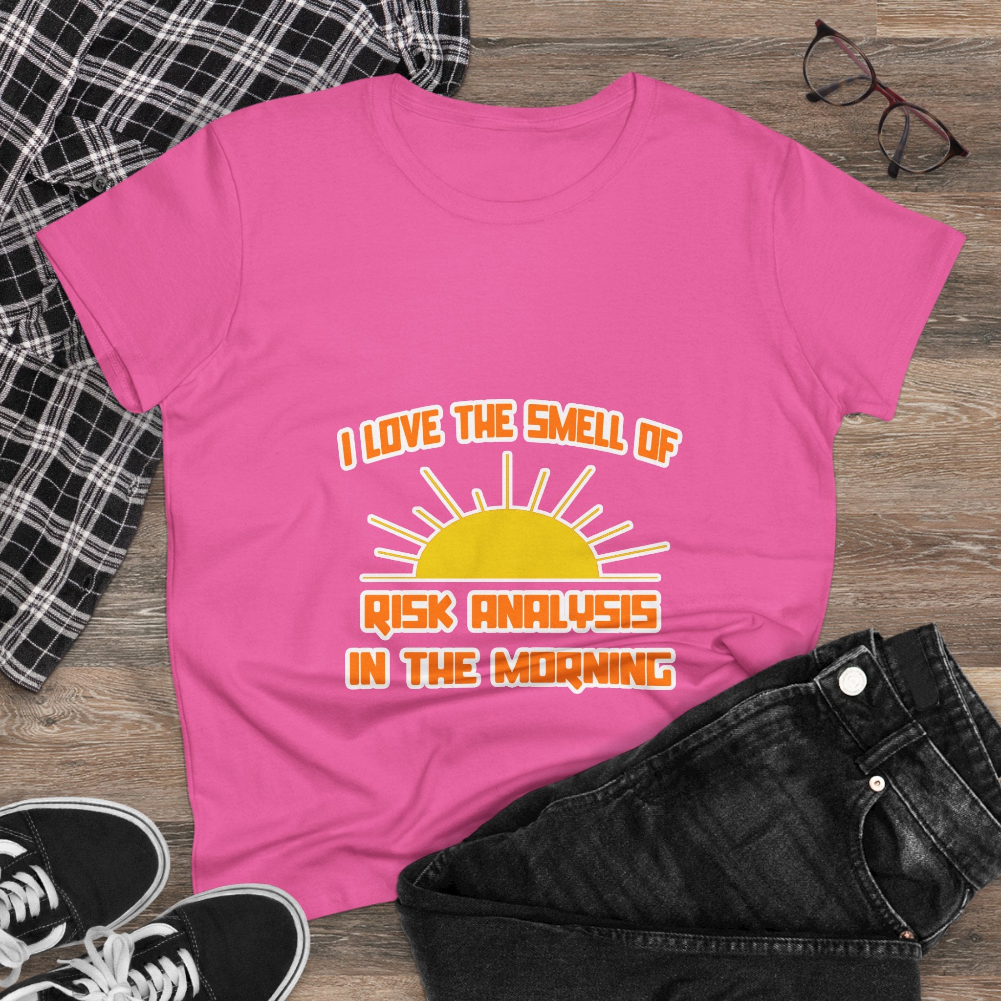 Smell of Risk Analysis in the Morning - Women's Midweight Cotton Tee