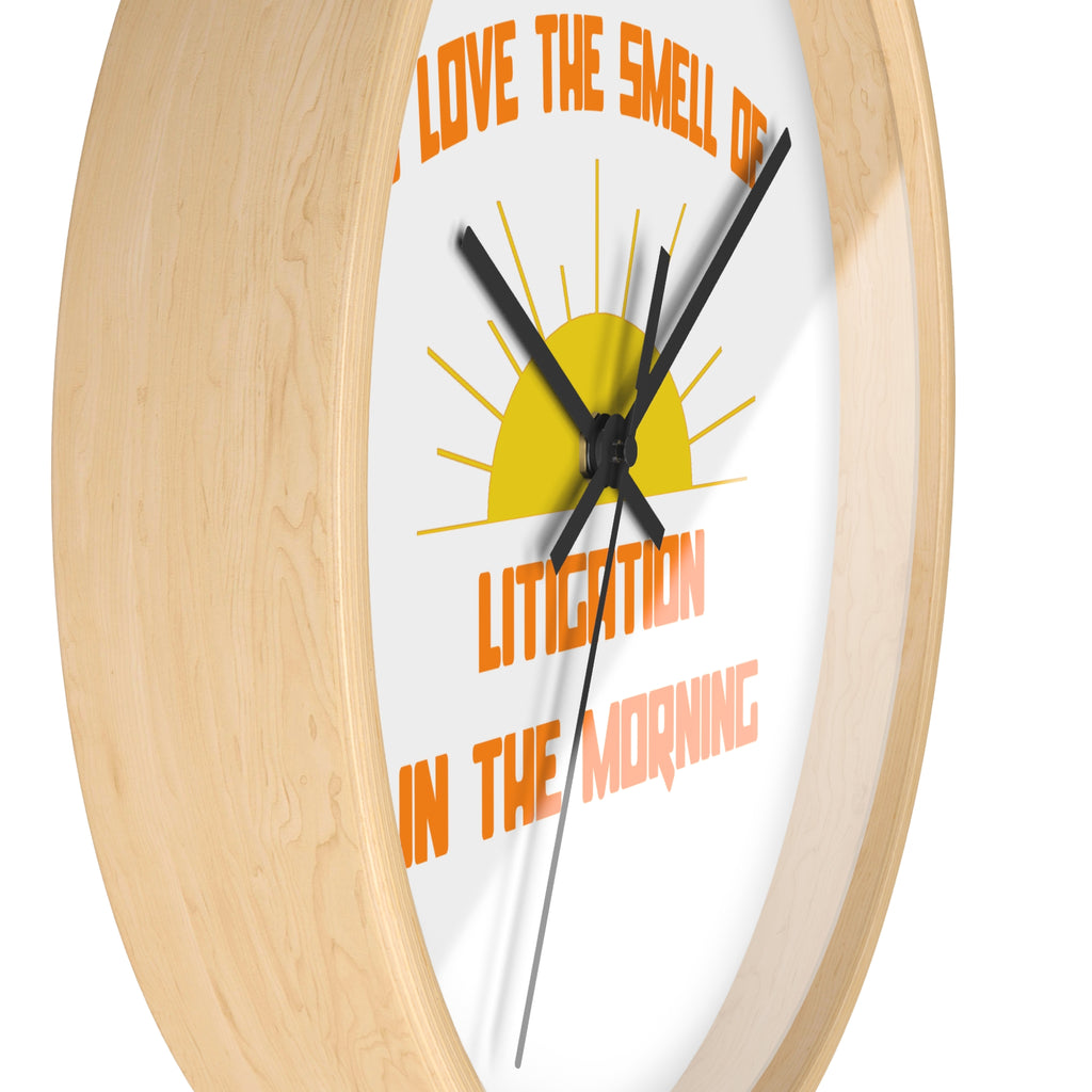 Smell of Litigation in the Morning - Wall Clock