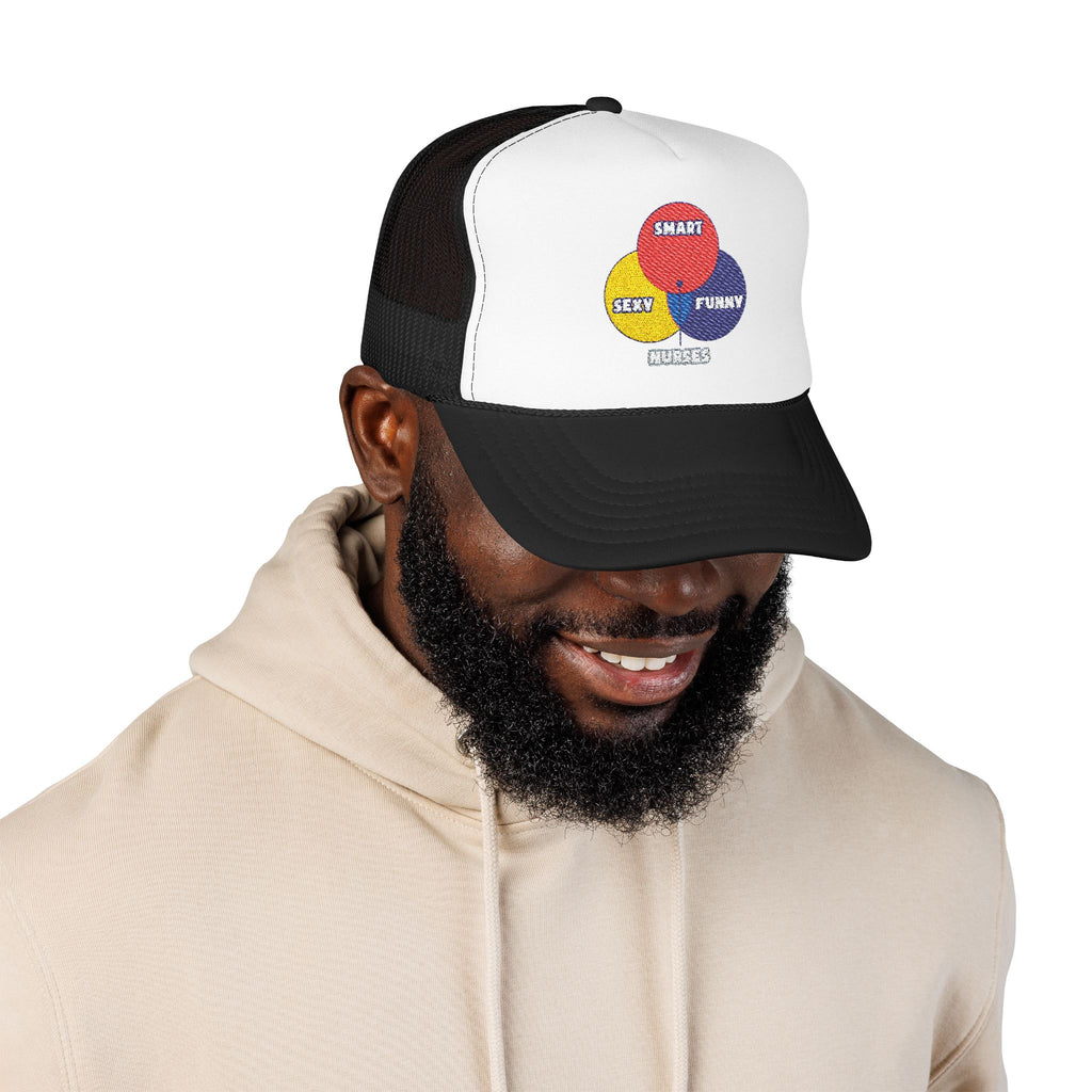 Venn Diagram .. Nurses - Foam Trucker Hat