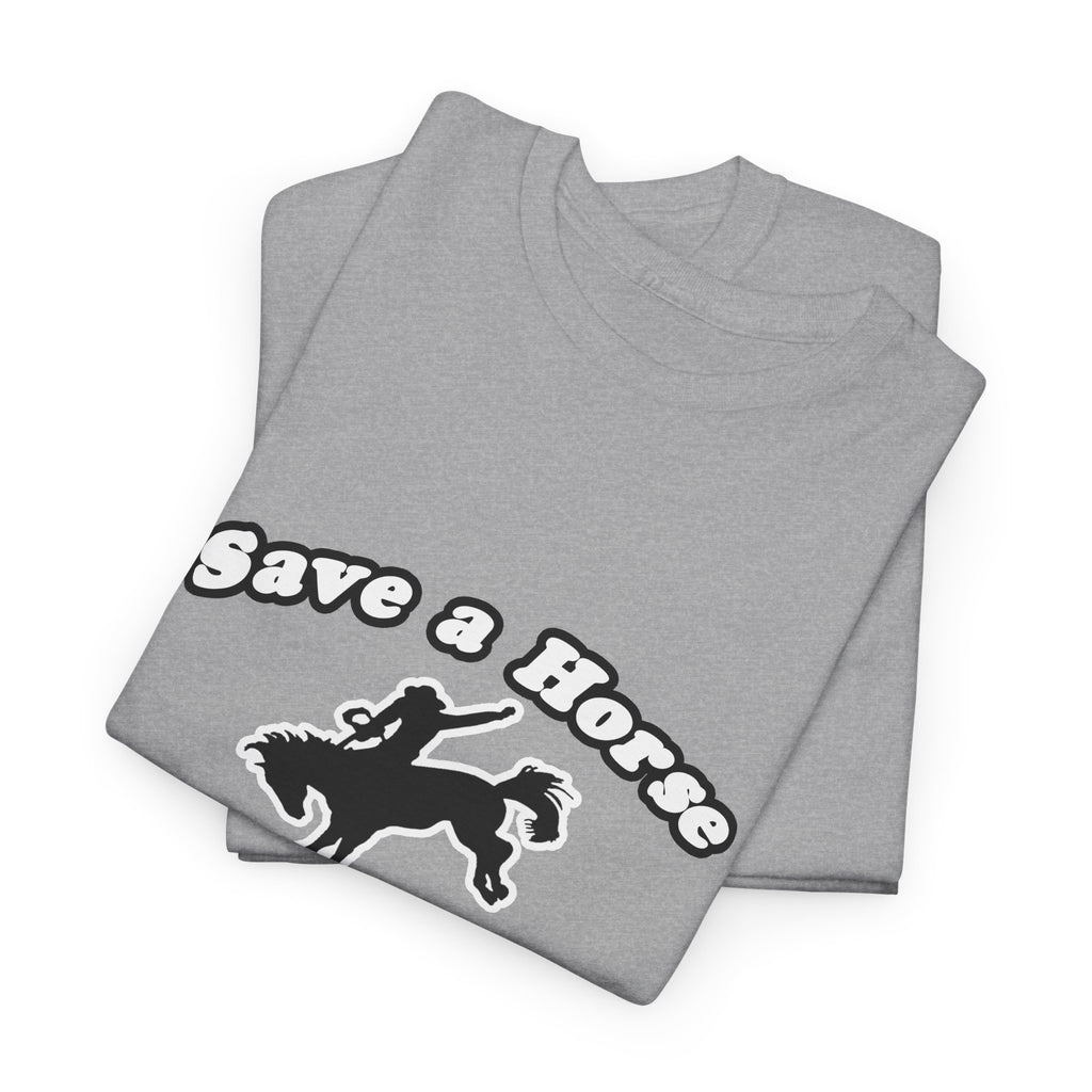 Save Horse, Ride Cardiologist - Unisex Heavy Cotton Tee